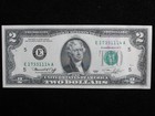 1976 Postmarked Bicentennial Two Dollar Note   Uncirculated    2 First Day Issue