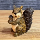 Vintage Ceramic Squirrel Figurine Handmade Rustic Fall Woodland Decor Squirrel