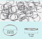 100pcs Key Rings Bulk Split Key Rings Keychain Rings And Crafts 1 Inch  25mm 