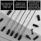 Bulk Set Of 50 Plastic Whistles With Lanyards For Sports And Events