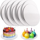 10 Pcs Cake Boards  White Cake Boards 10 Inch Round  Food-graded Cardboard Ca   