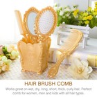 5pcs Vintage Hand Mirror Comb Set Makeup Vanity Mirror Comb Hair Brush Set De   