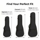 Ukulele Case ukulele Bag Soft Uke Fits Soprano Ukuleles 19 7 -21 2 