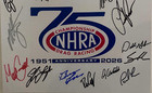 2026 Nhra 75th Anv Ron Capps Maddi Gordon  Signed  Champion  Photo Card