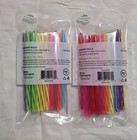 Biosmart Pack Of 25 Each Reusable Drinking Straws Pba Free W cleaning Brush 2 Pk