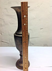 Brass Vase Beautiful Etched  Heavy 3-1 4  X 11-1 2  Tall Vintage India   Fancy