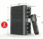 2 Pack Weekly Pill Box Organizer    7 Day Medicine Organizer Case 3 Times A Day      