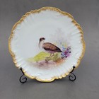 French Limoges Set Of 4 Game Bird Dinner Plates By Ls   S Vtg   Antique 1920 s 