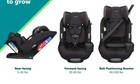 New In Box Safety 1st Grow And Go Sprint Convertible Car Seat - Cranberry Ice Ii