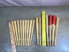 Lot Of 15 Nos Wood Handles For Small Hammers Round Holes 3 8   7 16   1 2  Tools