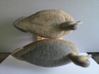 Two Vintage Cork Duck Decoys By Cupas Decoys  Signed M  Cupas  89 And  95
