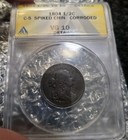 1804 Anacs Certified    spiked Chin    Half Cent Detail Early Variety     Classic Type