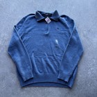 Polo Ralph Lauren Blue 1 2 Half Zip Sweater Nwt Large