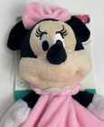 Nwt Disney Baby Girl Minnie Mouse Pink Satin Security Blanket Plush Baby Toy