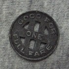 Vtg Honolulu Hi Rapid Transit Co  1924 Ltd  - Good For One Full Fare - Token