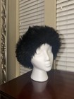 Surell Women s Fur Hat Faux Fur Acrylic polyester Solid Black One Size