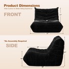 Cansunna Bean Bag Chairs Adults large Togo Chair comfy Bean Bag Couch Cr62-036