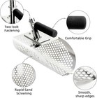 Long Handle Sand Scoop  Stainless Steel Shovel Scoop For Metal Detecting For Adu