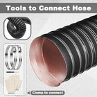 3 5in Automotive Air Duct Hose  Length 1 Meter-3 3ft  3 5in-3 3ft-1m Black