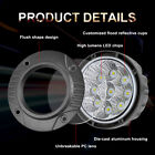 2x 4inch Flush Mount Led Work Light Bar Round Pods Driving Spot Fog 4wd Off Road