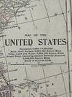Large Antique 1908 Map Of The United States 22x13 Inches