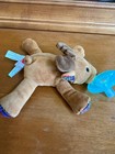 Wubbanub Reindeer W Plaid Feet Baby Pacifier Holder Soothie Euc