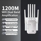 Wifi Signal Booster 1200mbps Dual Band Repeater W  Lan Port