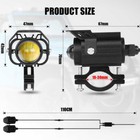 2x Led Motorcycle Spot Lights Headlight Driving Fog Auxiliary Lamp Yellow White