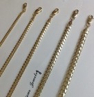 Authentic14ksolid Gold Miami Cuban Link Chain Necklace 2 5mm-6 5mm Size 16 -30  