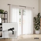 2 Pk Umbra Cappa Curtain Rod Umbra 1  Curtain Rod  2-pack Black 36   -72   