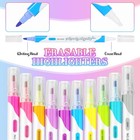 100 Pcs Erasable Highlighters  10 Assorted Colors Highlighters No Bleed For