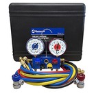  86972 R134a 4-way Aluminum Manifold Gauge Set With Manual Couplers  3-1 8  