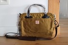 Filson Tin Cloth Compact Briefcase Dark Tan New Waterproof Laptop Bag Usa Made