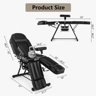 Black Adjustable Facial Bed Massage Table With Split Leg Beauty Salon Spa Tattoo