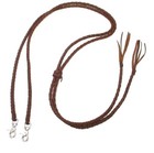 Braided Leather Split Reins 4 Plait Heavy Oiled Dark Brown Handmade Mexico New