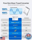 Doace 220v To 110v Voltage Converter For European Travel  Max 500w Pure Sine 