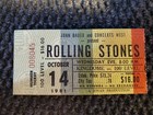 Rolling Stones Both Days 10 14 1981   10 15 81 Seattle Kingdome 2 Ticket Stubs