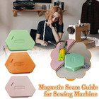 1pc Magnetic Seam Guide Sewing Machine Ruler Hemming Tool - New