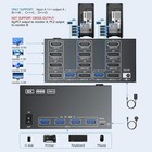 Kvm Switch 4 Monitors 2 Computers 8k 60hz 4k 120hz  Hdmi Dp Kvm Switches For    
