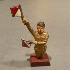 Vintage 1930 s Barclay Manoil Cast Metal Ww1 3  Infantry Soldier  Lot 3