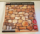 15 Packs Plastic Wall Tile Peel   Stick Brown   White Tool Bench Mosaic 12 x12 