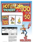 Pull Tab Ticket - Hard Card - Game - 6 Pack Hot Ticket - 150 Ct Ea