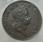 1723 Half Penny Wood s Hibernia Coinage W-13120 - Anacs Ef-40  Looks Au  Pq 