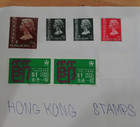 Mixed Lot Of Vintage International Postage Stamps  Used  On Paper  China  Burma