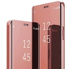 Compatible With Samsung Galaxy A36 Case Flip Leather Cover Clear S-view Mirror 