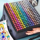24   80 Color Dual Tip Art Markers Set     Oily Sketch   Manga Pens