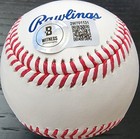 Andruw Jones Autographed Hof Baseball Logo Beckett Witnessed