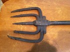 Antique Primitive Wrought Iron Barbed Eel Spear