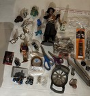 Huge Vintage   Antique Estate Junk Drawer Lot - 30  Pc   s Toys Frames Bar Gadgets