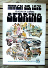 1972 Original 12 Hours Of Sebring Race Poster  Nice One   